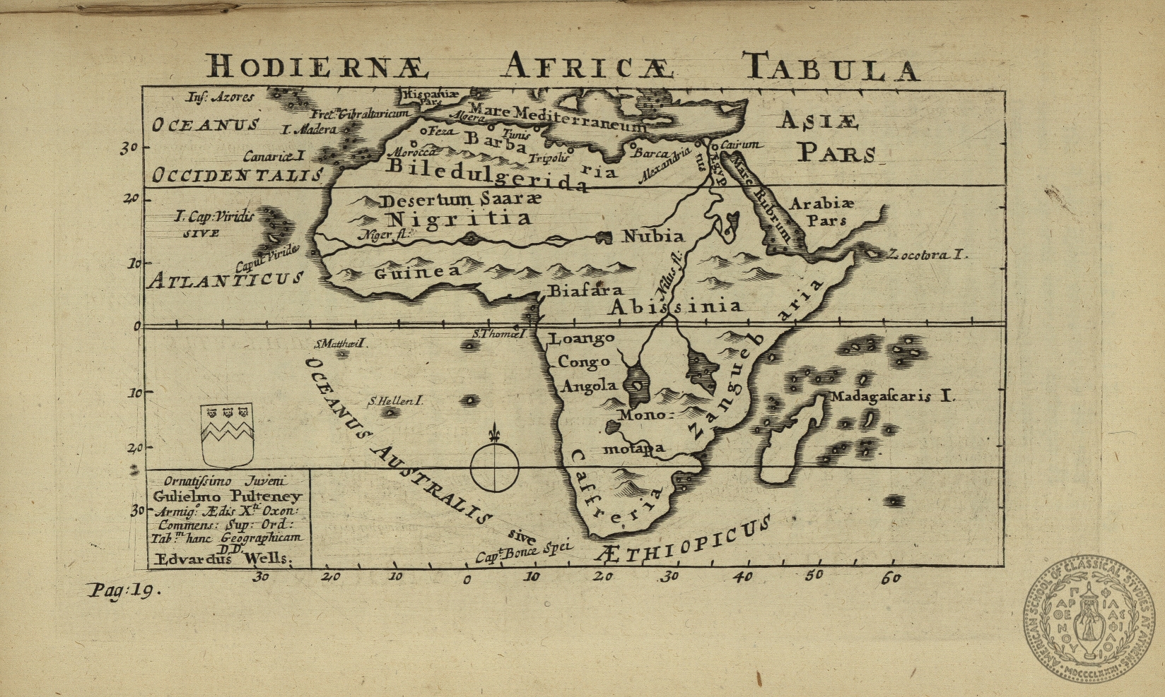 Hodiernae Africae Tabula